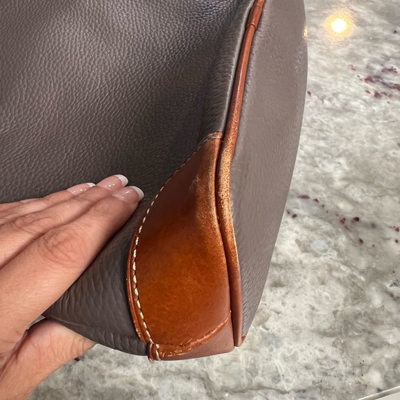 Dooney & Bourke Dark Brown Shoulder Bag - Picture 3 of 14